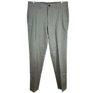 Haggar H26 Mens Slim Fit No Iron Dress Khaki Pants Heather Grey 32x34 New